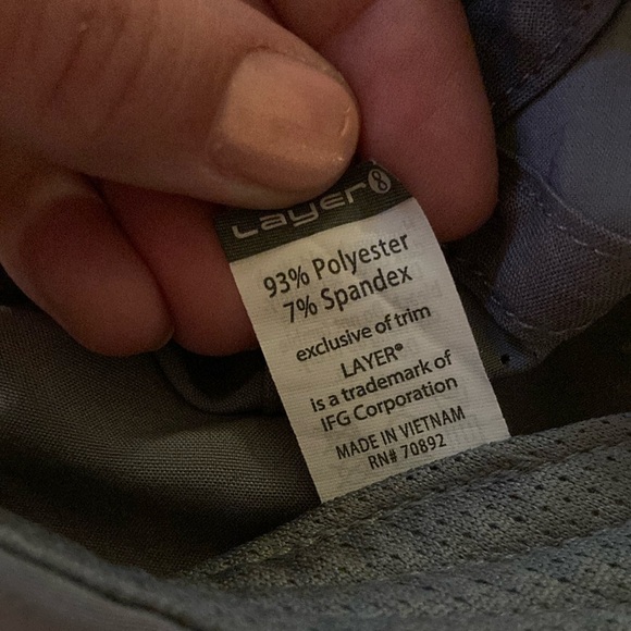 (2) Gray/Pink Striped Baseball Caps - Picture 7 of 7